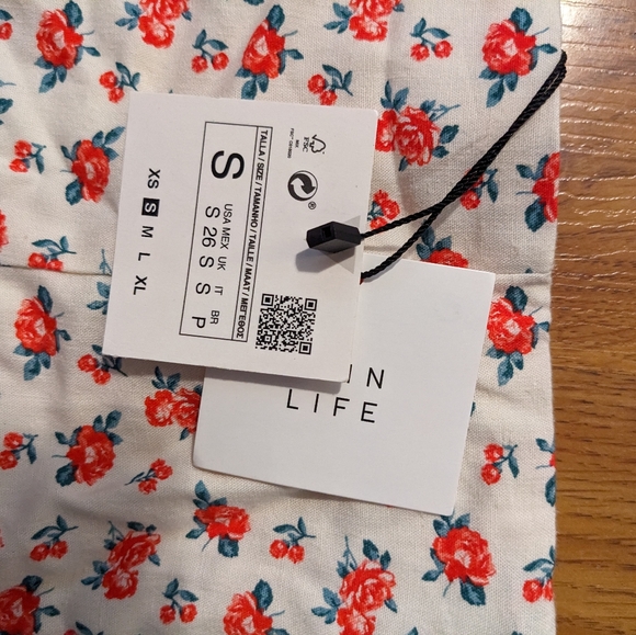 ZARA floral linen blend skirt - Picture 4 of 4